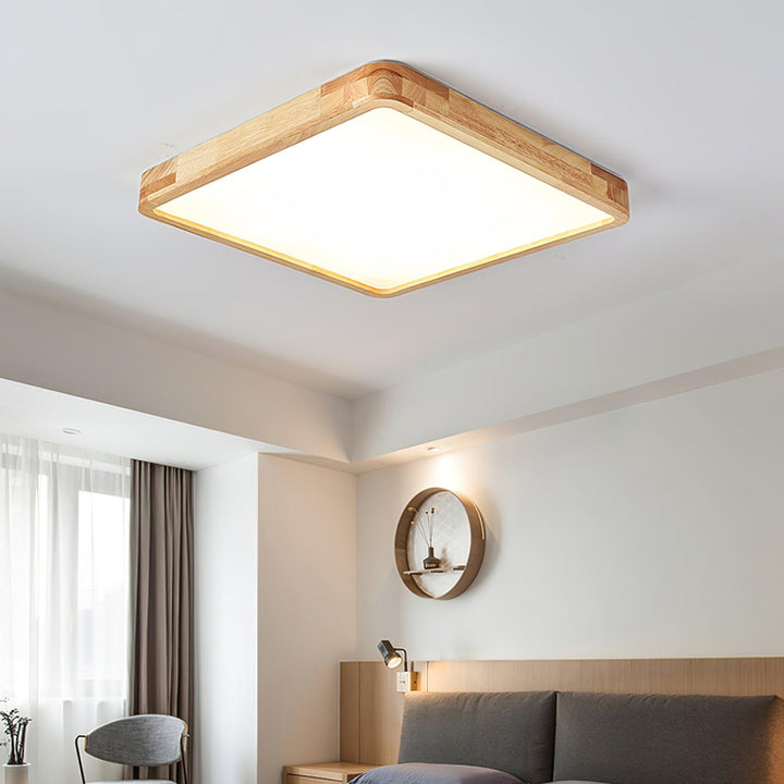 Wooden Flush Mount Ceiling Light | Stornfield