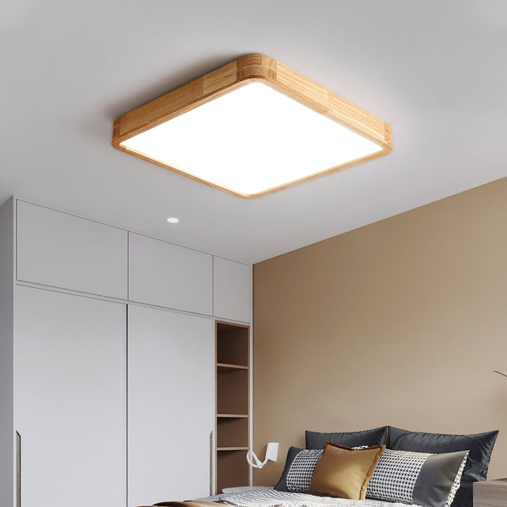 Wooden Flush Mount Ceiling Light | Stornfield