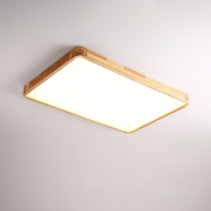 Wooden Flush Mount Ceiling Light | Stornfield