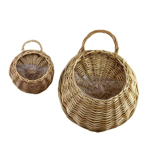 Woven Hanging Planter Wicker Basket | Stornfield