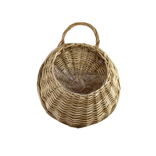 Woven Hanging Planter Wicker Basket | Stornfield
