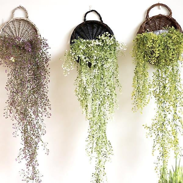 Woven Hanging Planter Wicker Basket | Stornfield