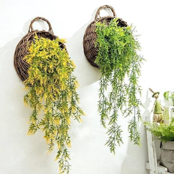 Woven Hanging Planter Wicker Basket | Stornfield