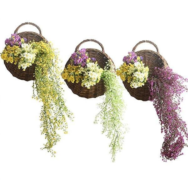 Woven Hanging Planter Wicker Basket | Stornfield