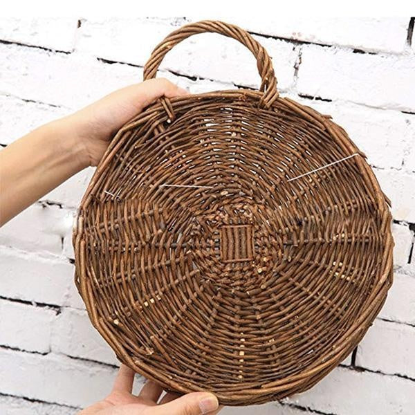 Woven Hanging Planter Wicker Basket | Stornfield