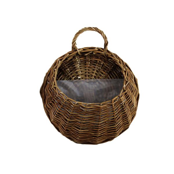 Woven Hanging Planter Wicker Basket | Stornfield