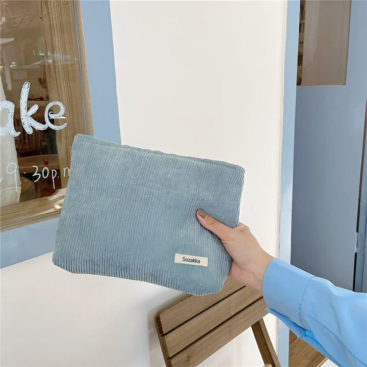 CorduroyGlam Bag - Cord Spacious Organizer Bag for Cosmetics | Stornfield