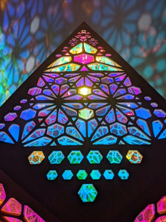 Stained Glass Style LED Table Lamp - LumiAura | Stornfield