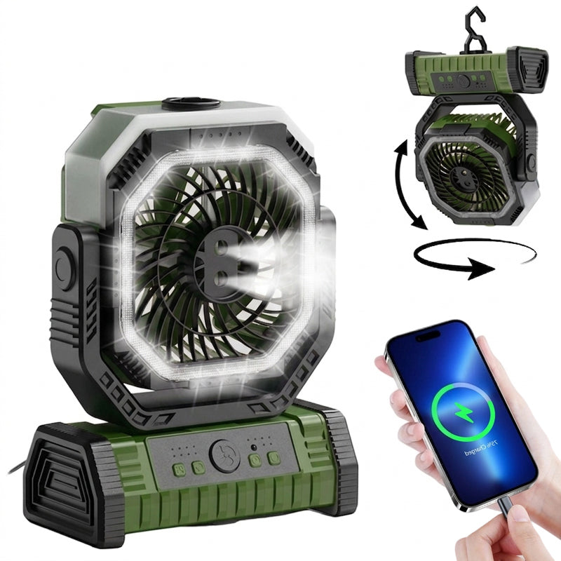 Rechargeable Outdoor Camping Fan Light | Stornfield