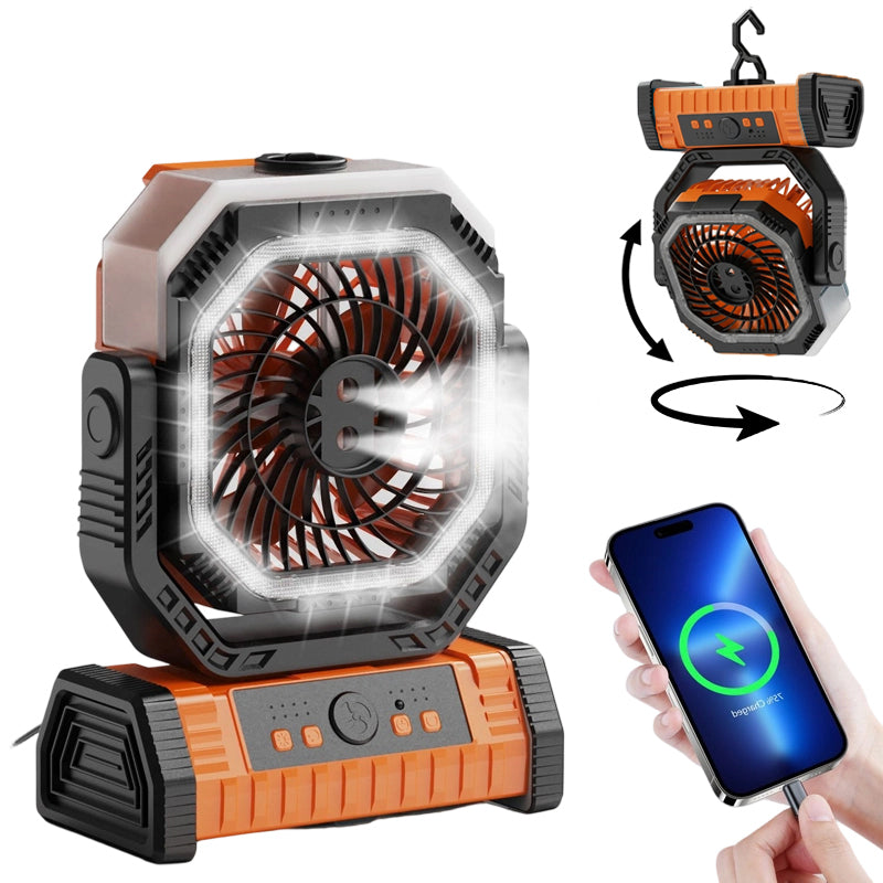 Rechargeable Outdoor Camping Fan Light | Stornfield