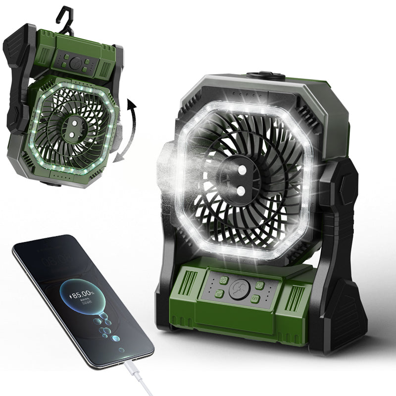 Rechargeable Outdoor Camping Fan Light | Stornfield