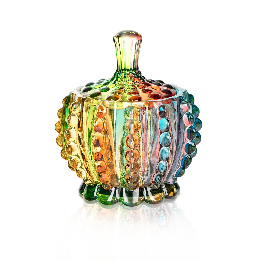 Stornfield | Iridescent sugar bowl with lid