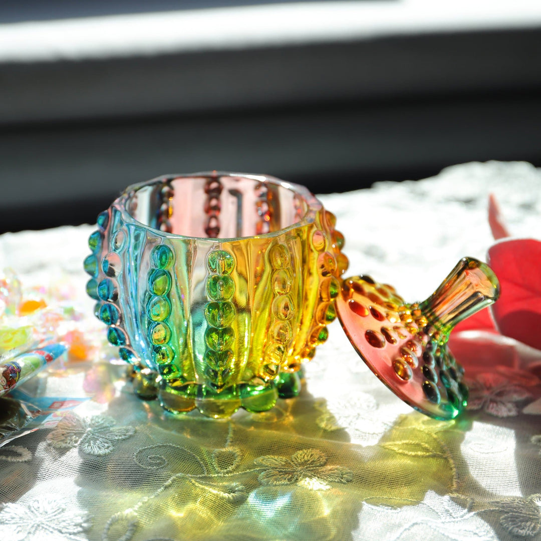 Stornfield | Iridescent sugar bowl with lid