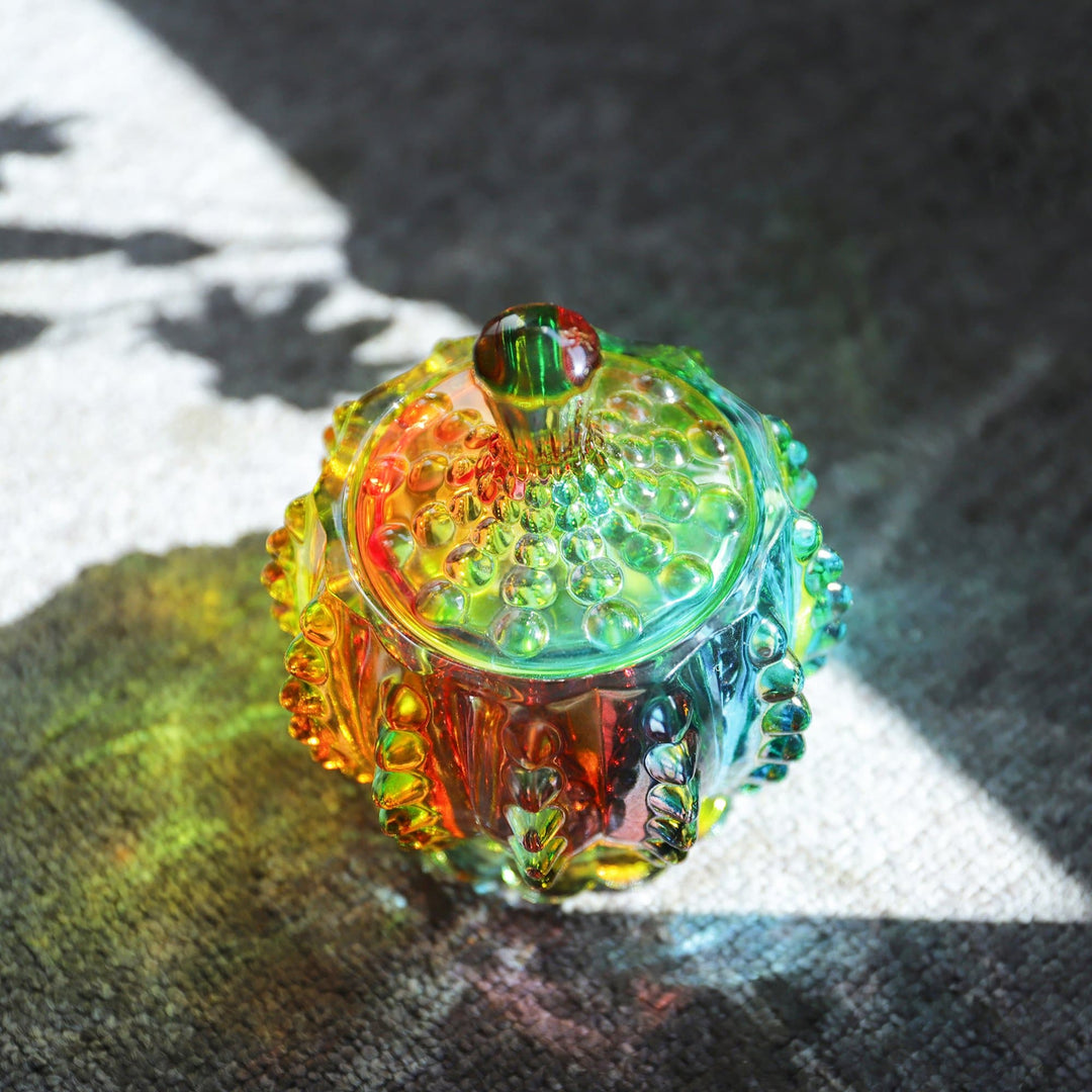Stornfield | Iridescent sugar bowl with lid