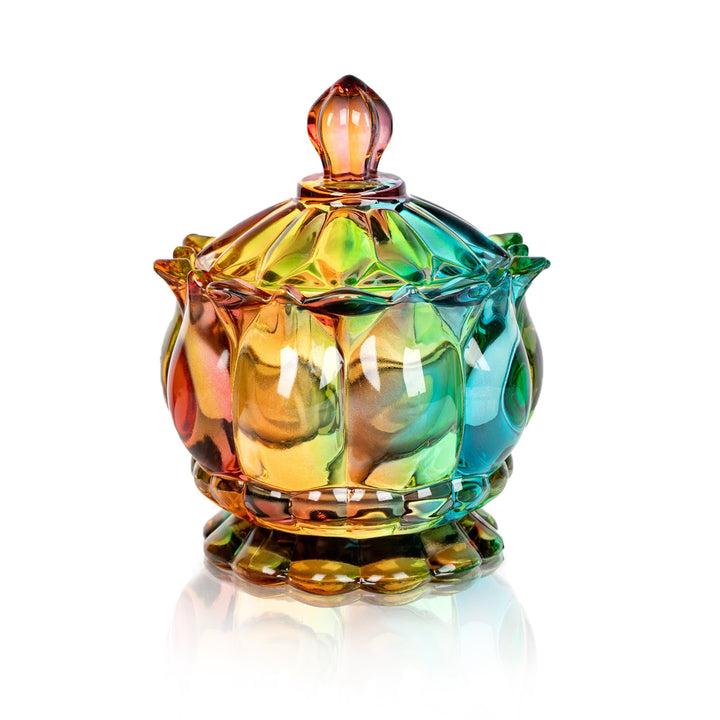 Stornfield | Iridescent sugar bowl with lid