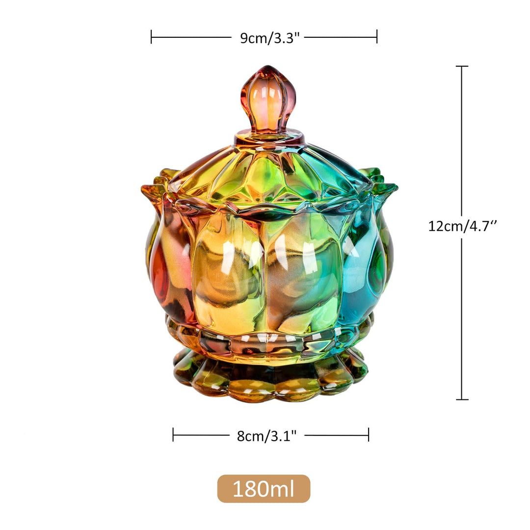Stornfield | Iridescent sugar bowl with lid