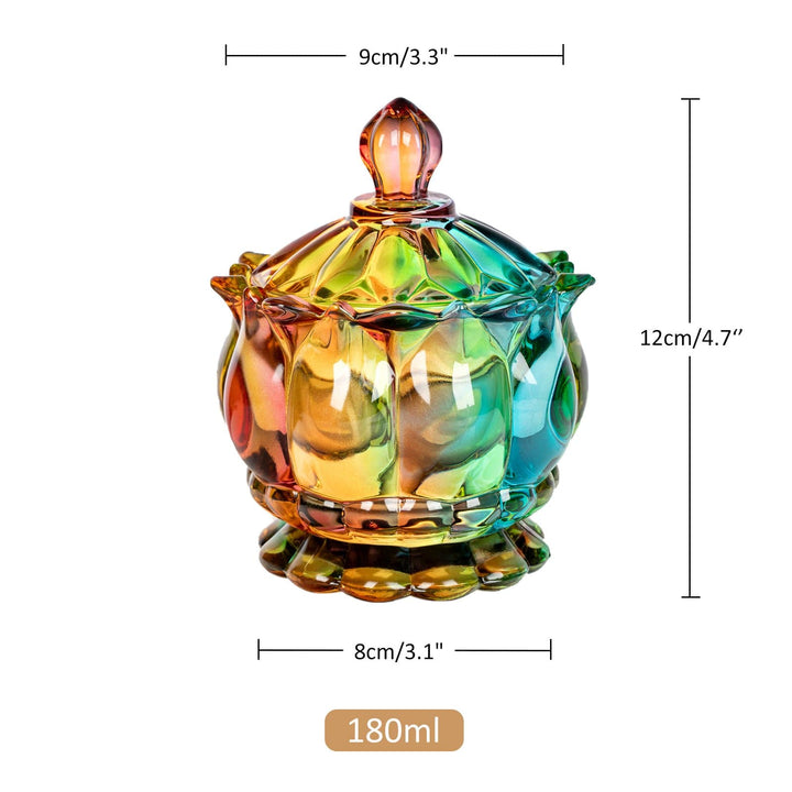 Stornfield | Iridescent sugar bowl with lid