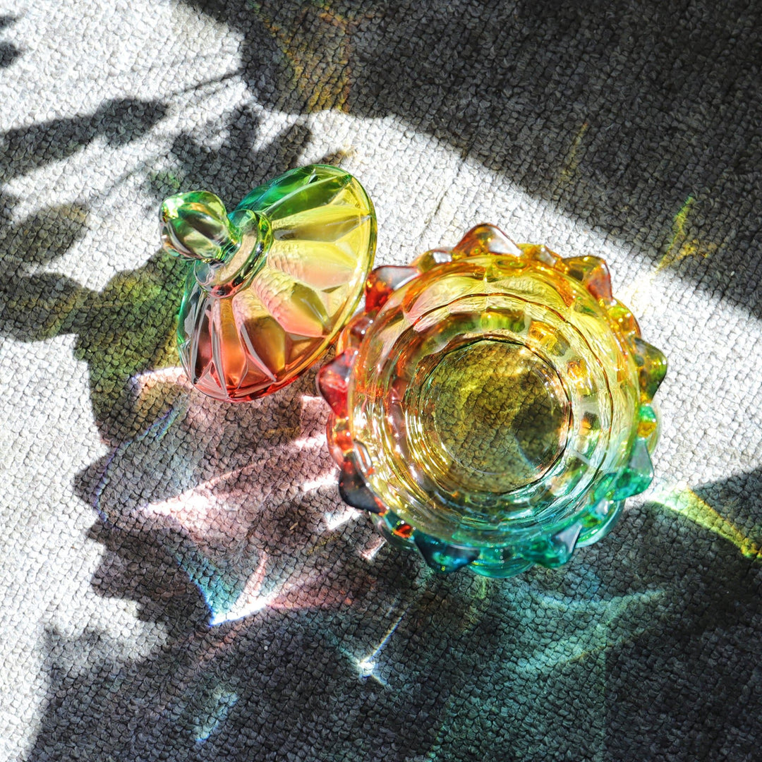 Stornfield | Iridescent sugar bowl with lid