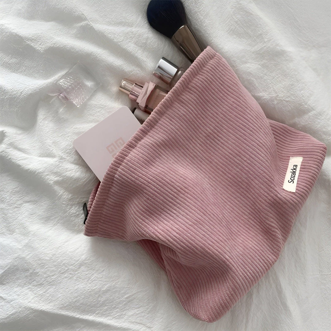 CorduroyGlam Bag - Cord Spacious Organizer Bag for Cosmetics | Stornfield