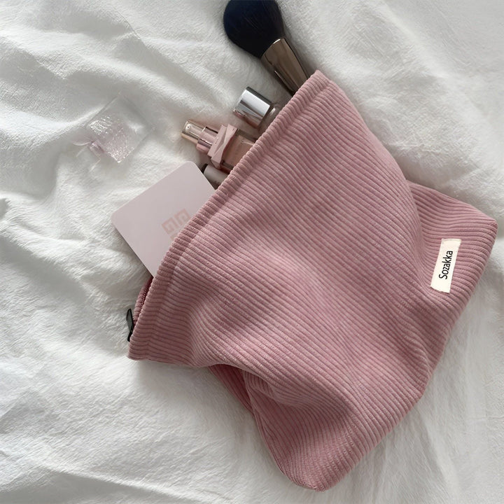 CorduroyGlam Bag - Cord Spacious Organizer Bag for Cosmetics | Stornfield