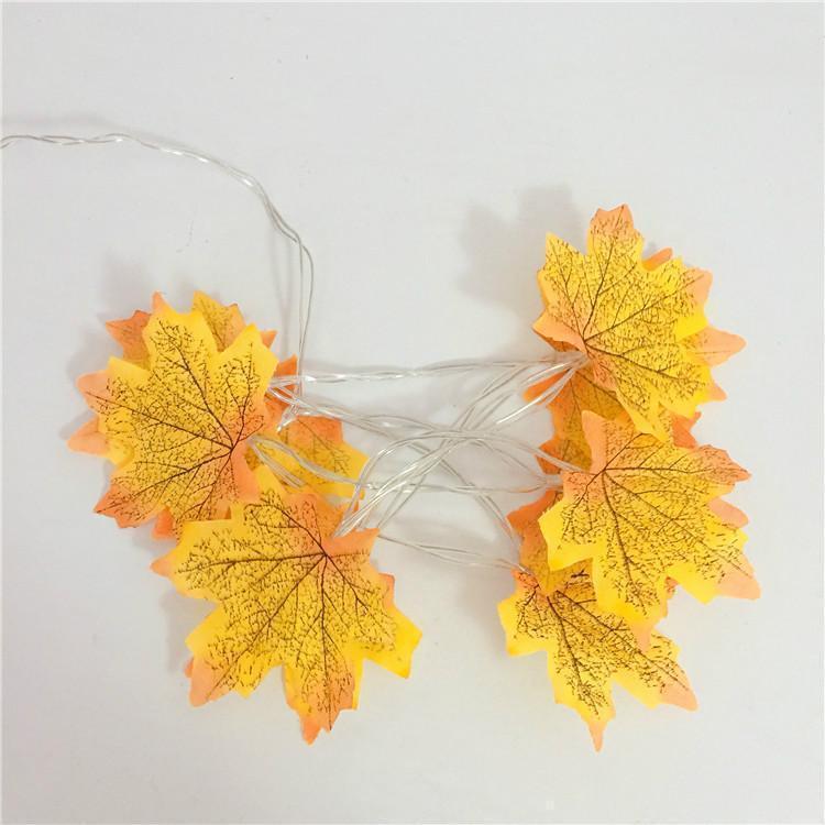 Thanksgiving Décor Fall Maple Leaf String Lights | Stornfield