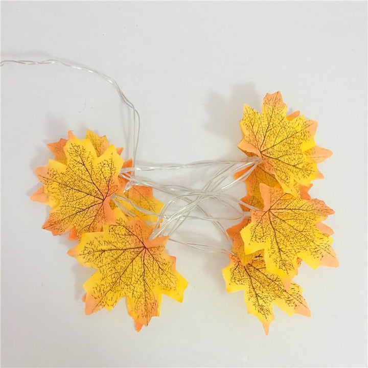 Thanksgiving Décor Fall Maple Leaf String Lights | Stornfield