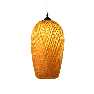 Rattan Chandelier | Handmade Boho Pendant Lamp for Dining Room & Living Room | Stornfield