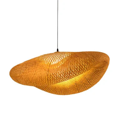 Rattan Chandelier | Handmade Boho Pendant Lamp for Dining Room & Living Room | Stornfield