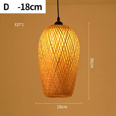 Handmade Rattan Pendant Light | Natural Lighting for Living Room & Dining Room | Cozy Bohemian Style | Stornfield