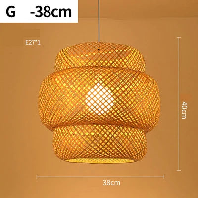 Handmade Rattan Pendant Light | Natural Lighting for Living Room & Dining Room | Cozy Bohemian Style | Stornfield