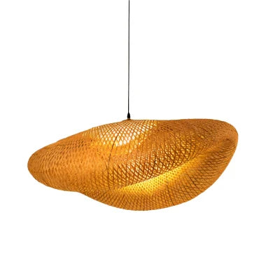 Rattan Chandelier | Handmade Boho Pendant Lamp for Dining Room & Living Room | Stornfield