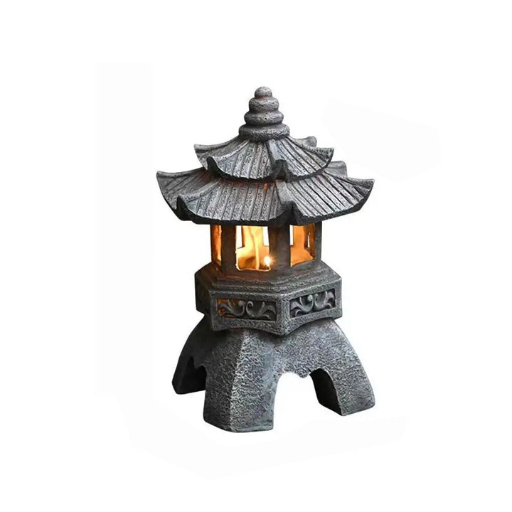 Stornfield | ZenGlow - Pagoda Solar Garden Statue Light for Outdoors