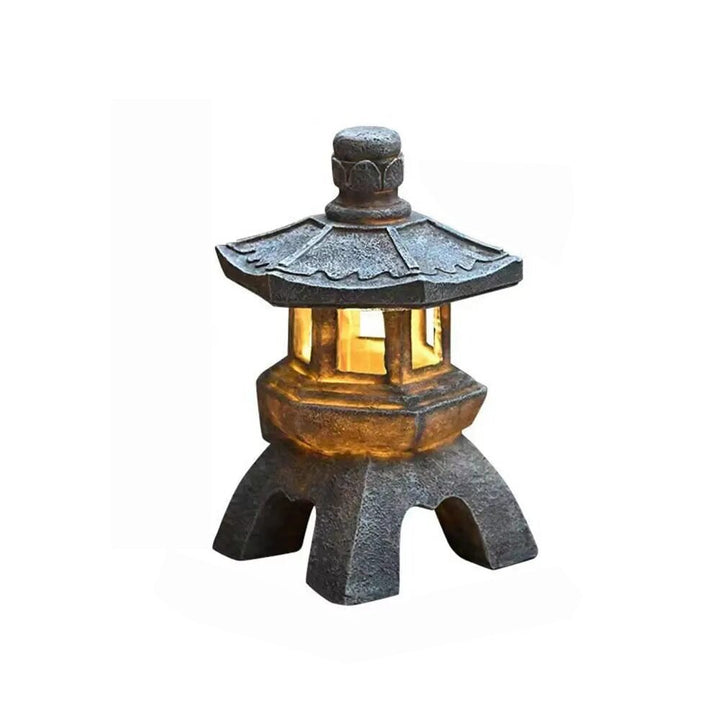 Stornfield | ZenGlow - Pagoda Solar Garden Statue Light for Outdoors