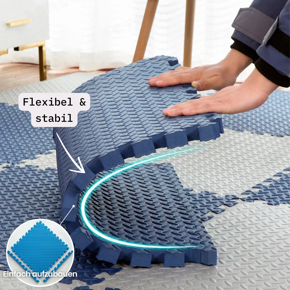 SpeelZacht Baby Play Mat – 12-piece soft crawling mat for safe play and exploration | Stornfield