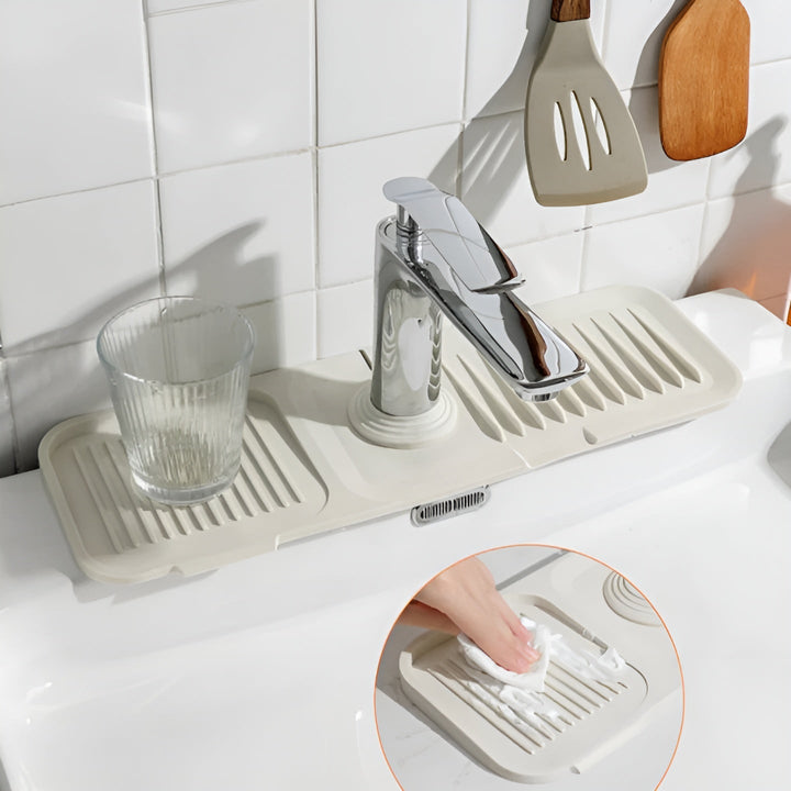 Silicone splash guard for faucet – Practical drip mat | Ideal for kitchen & bathroom | Stornfield
