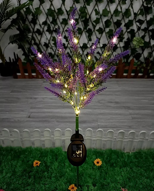 Solar LED Garden Flower Lights - Decorative Lavender Outdoor Lights for Garden and Terrace, waterproof, energy-efficient | Stornfield