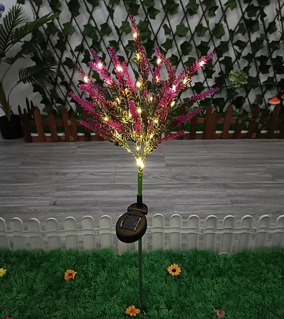 Solar LED Garden Flower Lights - Decorative Lavender Outdoor Lights for Garden and Terrace, waterproof, energy-efficient | Stornfield