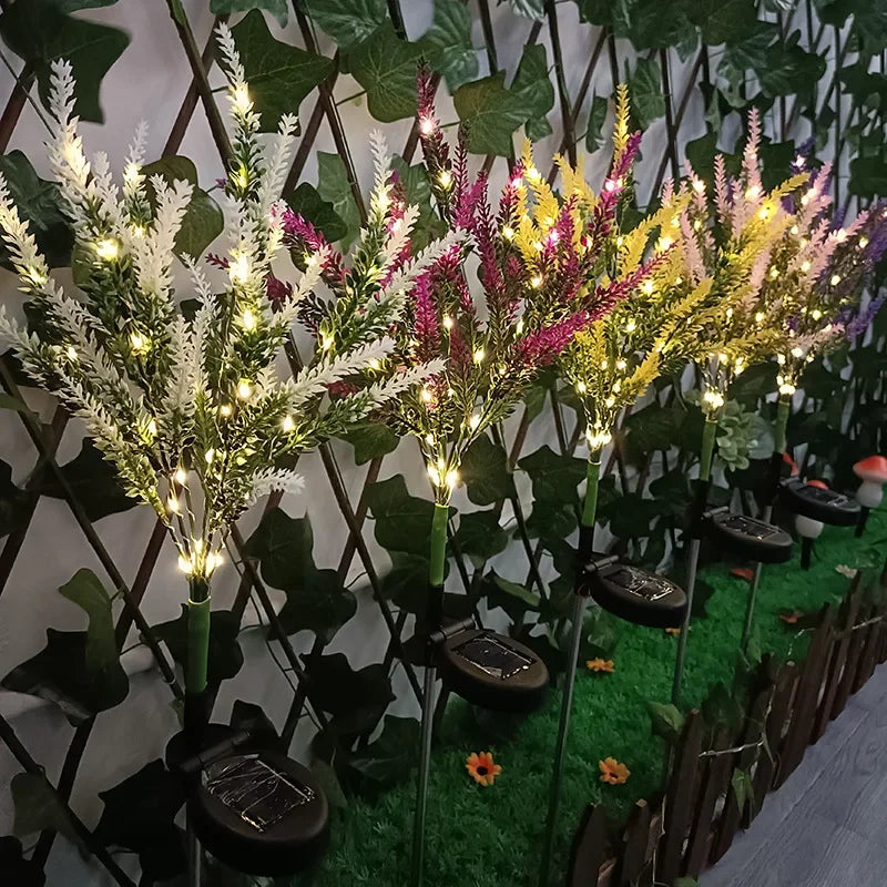 Solar LED Garden Flower Lights - Decorative Lavender Outdoor Lights for Garden and Terrace, waterproof, energy-efficient | Stornfield