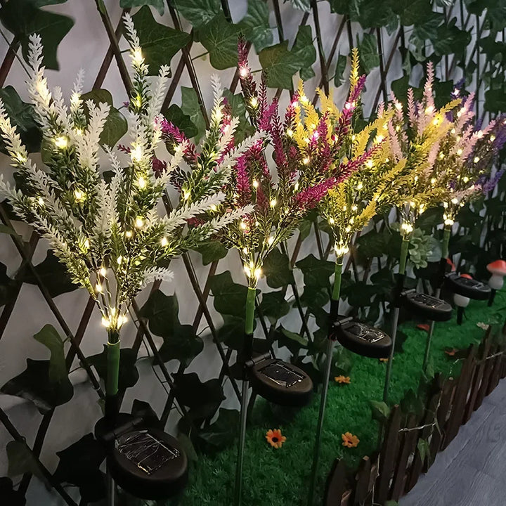 Solar LED Garden Flower Lights - Decorative Lavender Outdoor Lights for Garden and Terrace, waterproof, energy-efficient | Stornfield