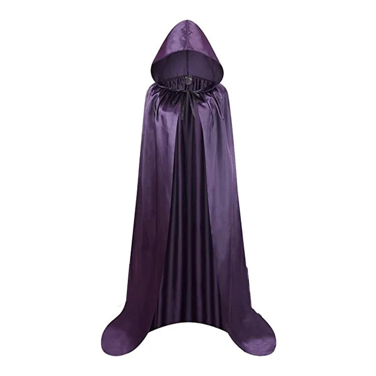 Black Cape with Hood – Long Unisex Halloween & Cosplay Wrap | Stornfield