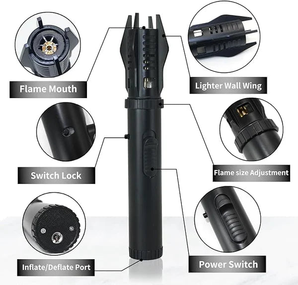 Windproof lighter with torch for self-defense | Stornfield