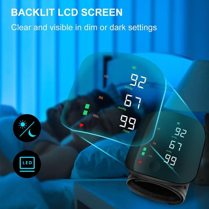 Stornfield USB-C Rechargeable Wrist Blood Pressure Monitor