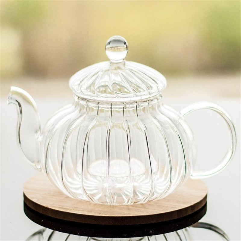 Stornfield | Ensemble de théière en verre clair cristal