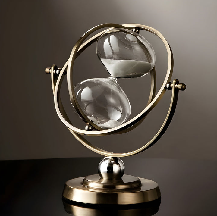 Stornfield | GracefulTime Clock – Luxury Hourglass with Elegant Gold Frame & Timeless Design