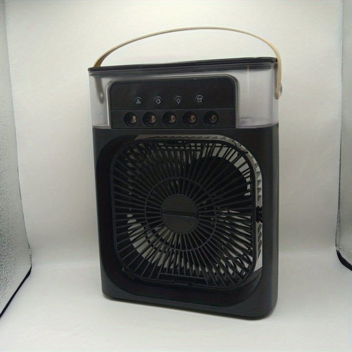5A 2V Portable 600ml Spray Cooler Fan Desk USB Rechargeable Perfume Humidifier Air Conditioning A/C Cooling Fan 3 Wind Speeds | Stornfield