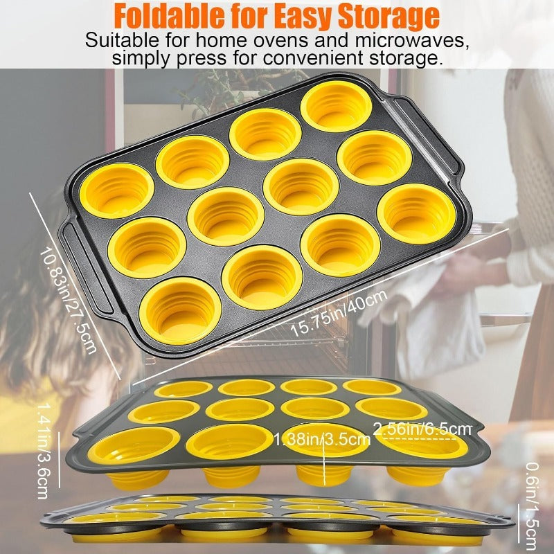 Press Release Stornfield Silicone Muffin Pan with Sturdy Metal Frame