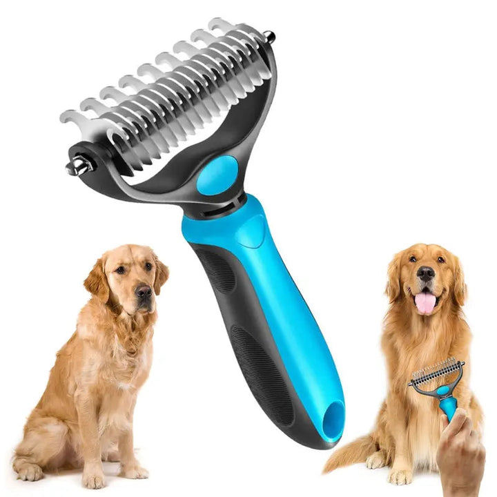 Double-sided pet grooming brush - End the hair chaos and enjoy quiet, cozy cuddle hours | Stornfield
