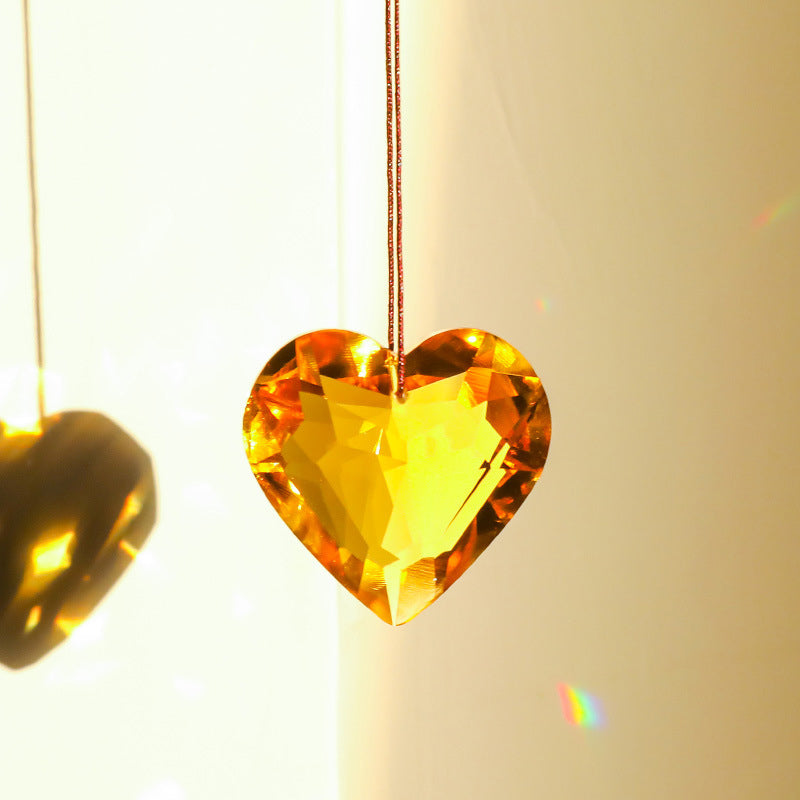 GlimmerHeart Elegant Edition Heart-Shaped Light Catcher – Mesmerizing Light Effects for Your Stornfield Home