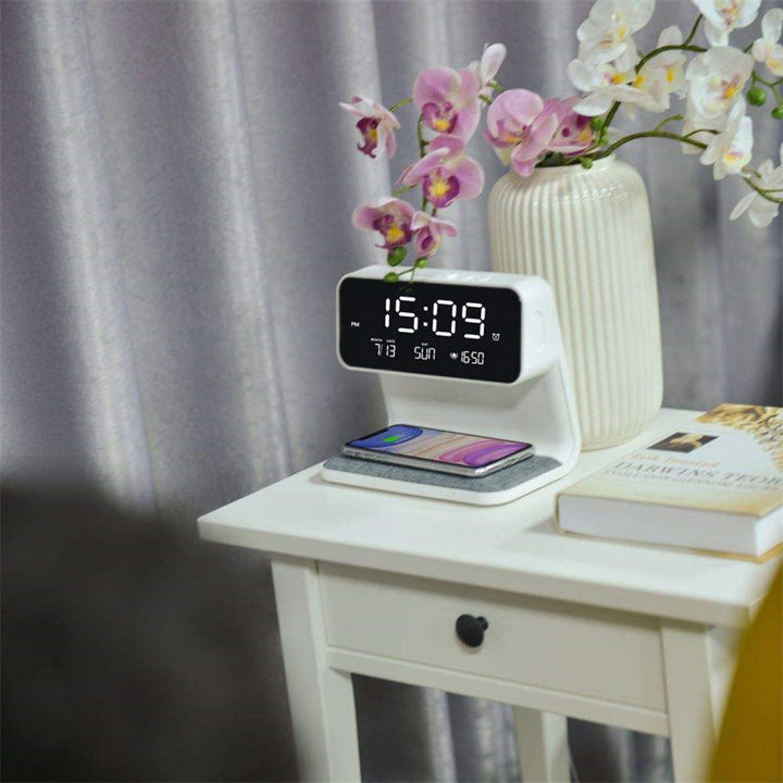 3-in-1 Bedside Lamp Charger Clock | Stornfield