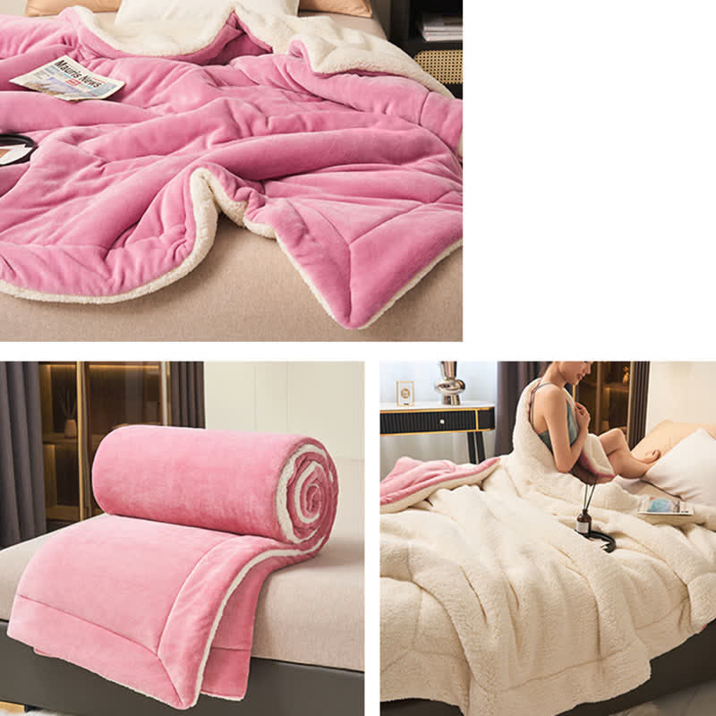 Stornfield | Couverture en velours épais double face en cube